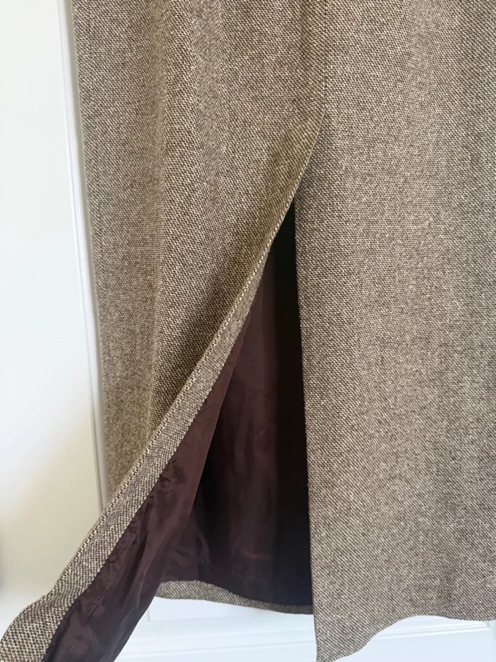 Nordstrom Brown Tweed Maxi Skirt - Picture 6 of 7